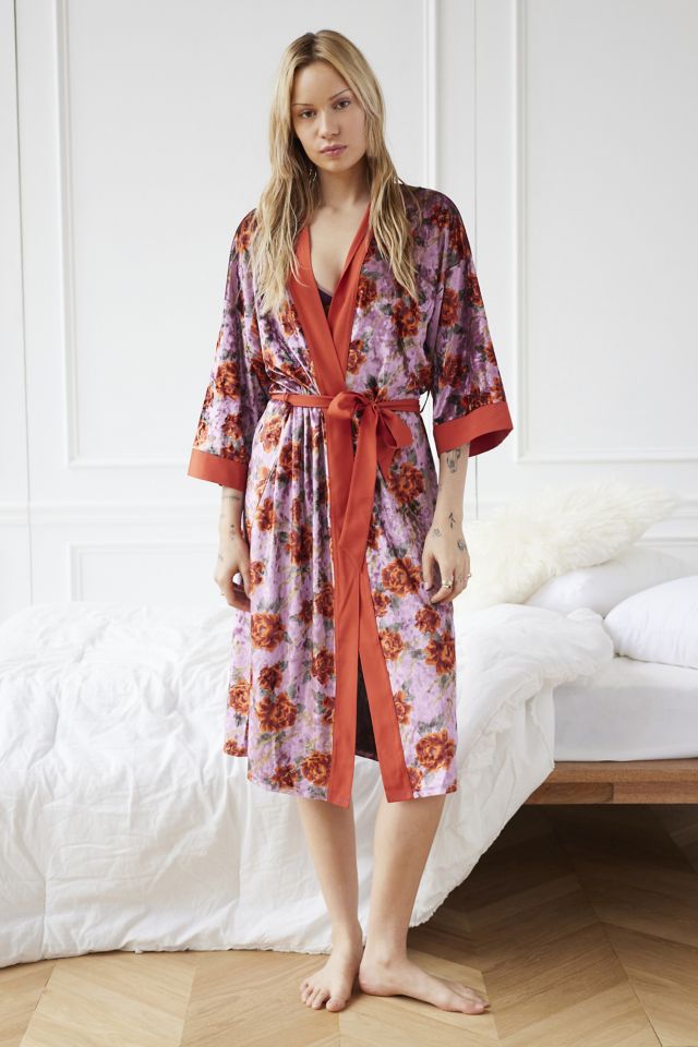 Cheetah silk clearance robe