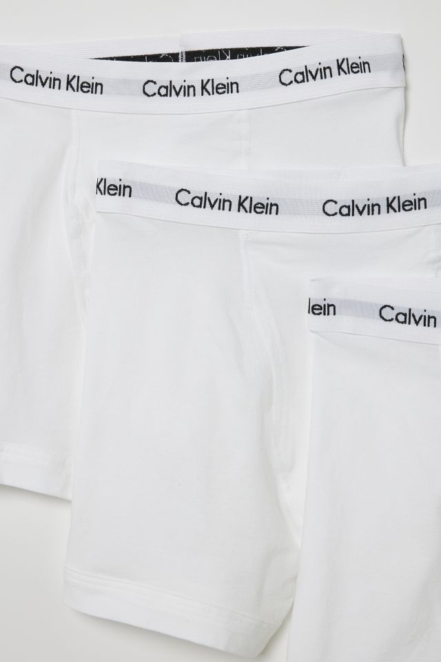 Calvin klein boxer briefs hot sale white