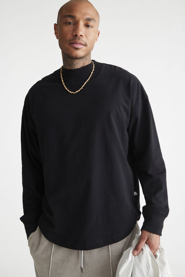 Standard Cloth Shortstop Long Sleeve Mock Neck Tee | Urban Outfitters