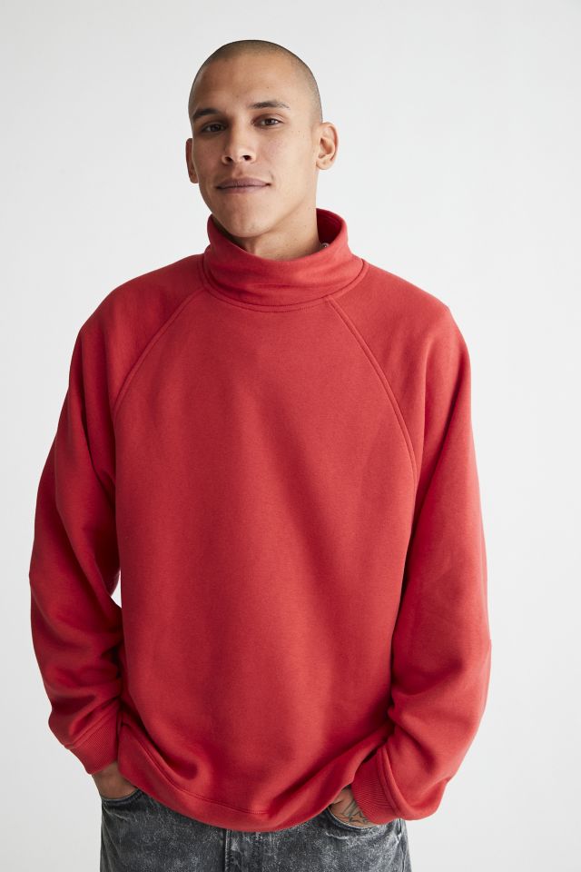 Men's mock neck discount sweatshirt