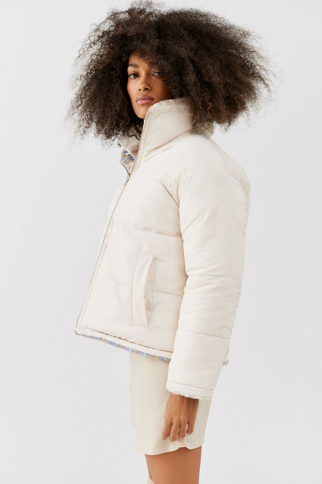 UO Jackson Reversible Fleece Puffer Jacket | Urban Outfitters