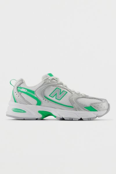 New Balance Men's 530 Sneaker In Silver Metallic/green App, Men's At Urban Outfitters