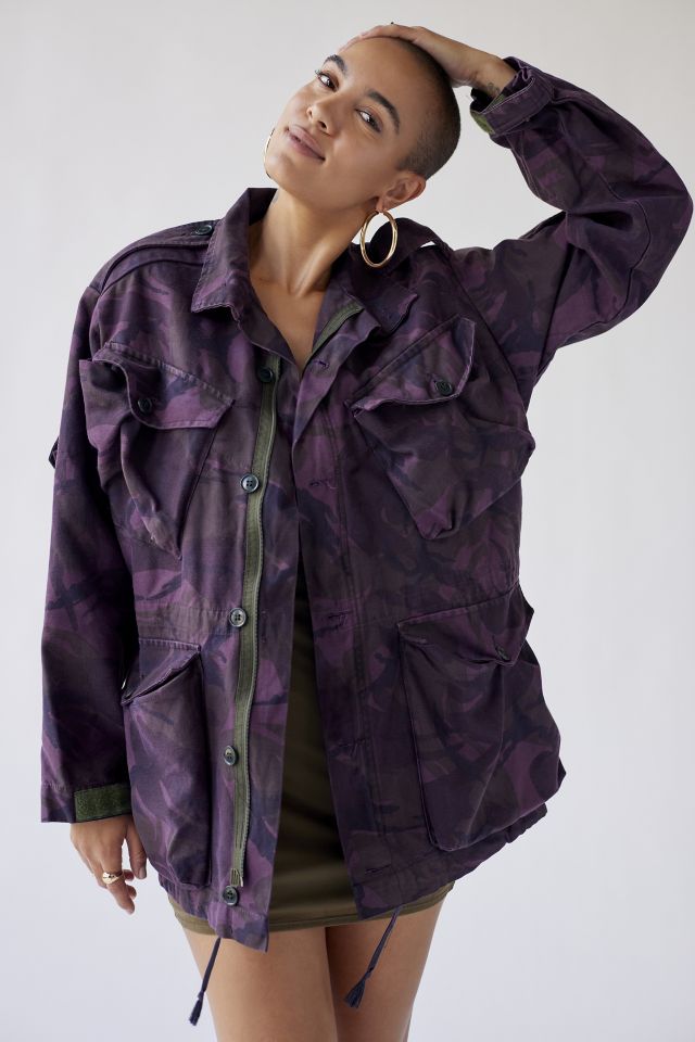 Urban Renewal Vintage Overdyed British Camo Field Jacket #4