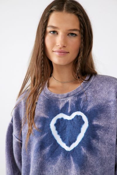 Urban outfitters best sale pink heart sweatshirt