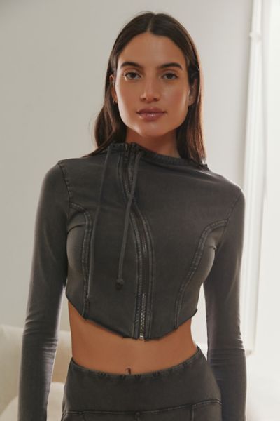 Urban outfitters out hot sale from under cropped hoodie