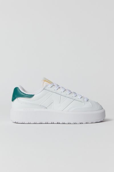 Shop New Balance Ct302 Sneaker In White/vintage Teal, Women's At Urban Outfitters