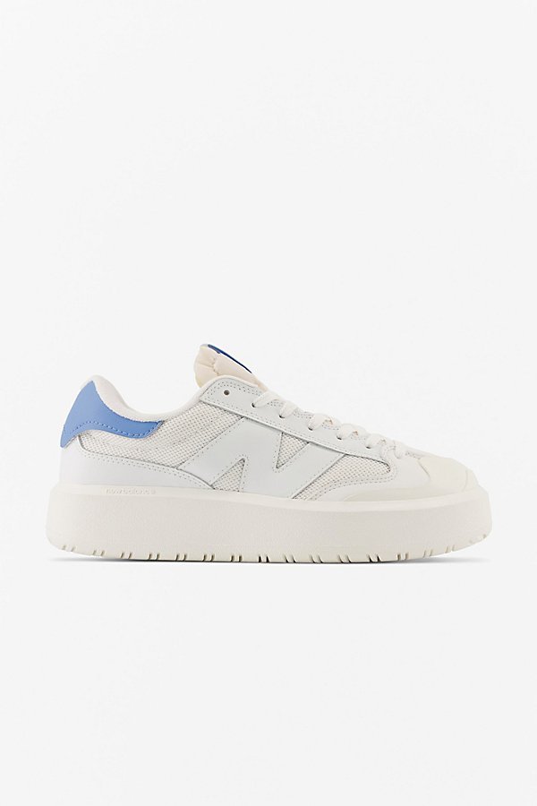 New Balance Ct302 Sneaker In White + Heritage Blue