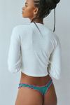 Out From Under Sweet Nothings Embroidered Accent Thong