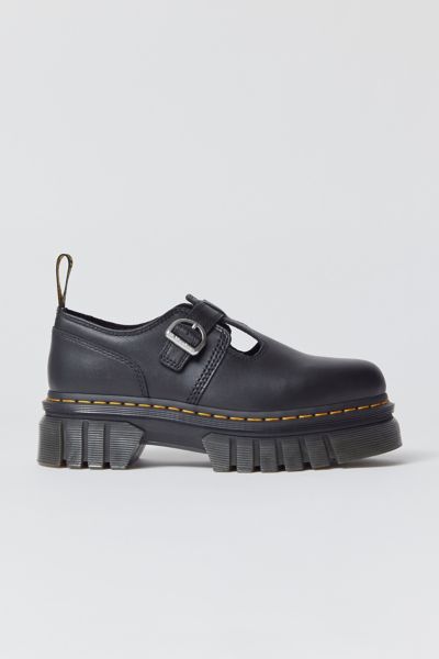 Dr. Martens Audrick T-bar Mary Jane Loafer In Black, Women's At Urban Outfitters In Black