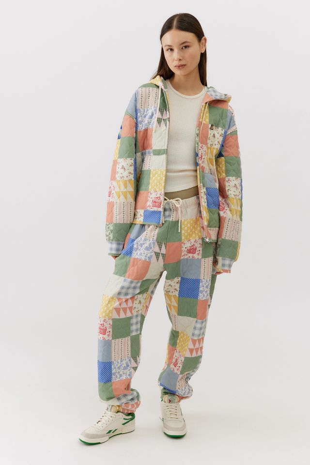 Quilt Blanket Zip Hoodie - Teddy Fresh