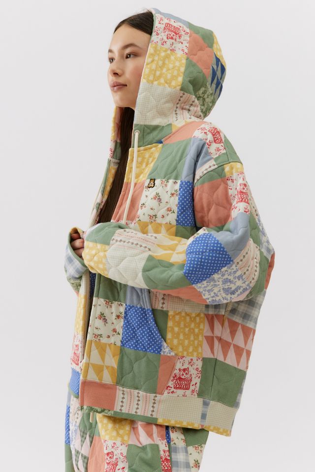 Teddy Fresh Quilt Blanket Zip Hoodie