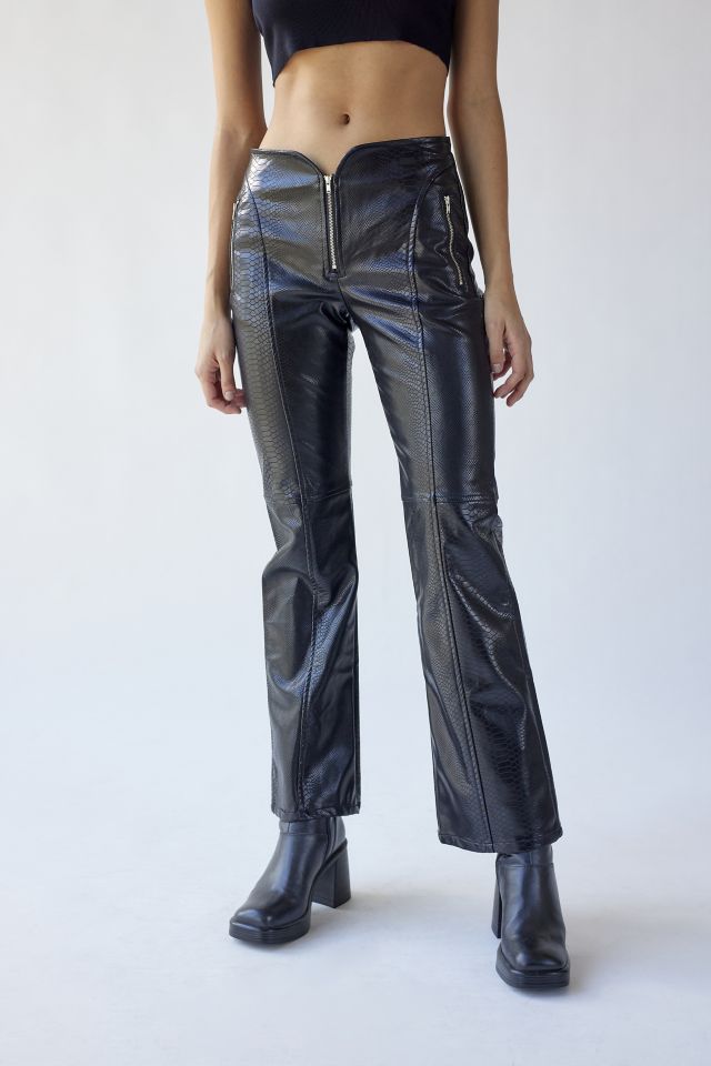 Pantalon de moto en simili cuir Alexa UO. #3