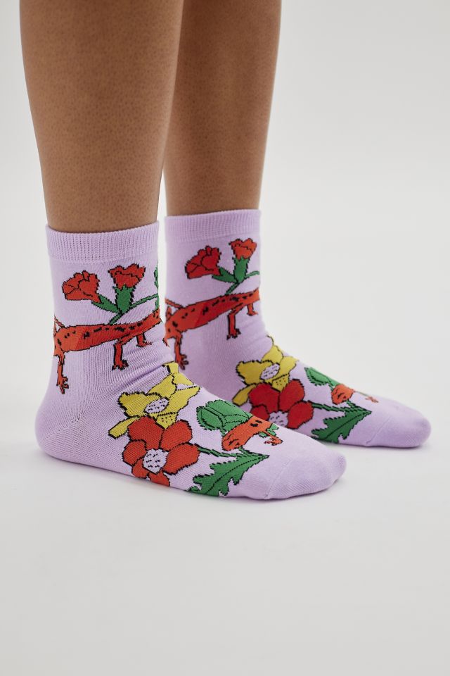 BAGGU Marigold Newt Crew Sock #2