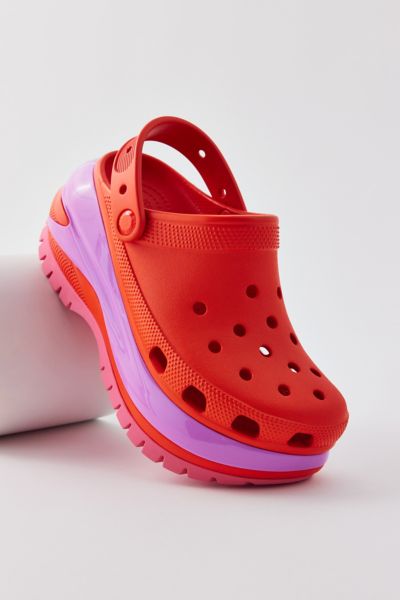 Shop Crocs Mega Crush Clog In Lava, Women's At Urban Outfitters