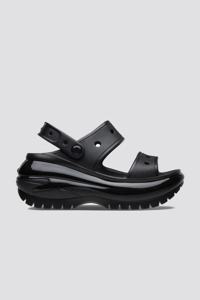Crocs Mega Crush Sandal In Black