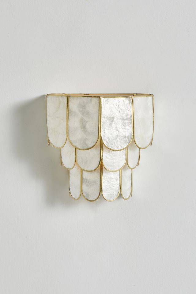 Rosa Capiz Sconce #2