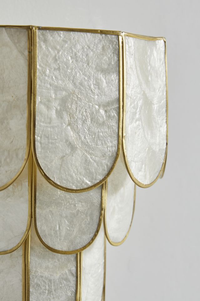 Rosa Capiz Sconce #4