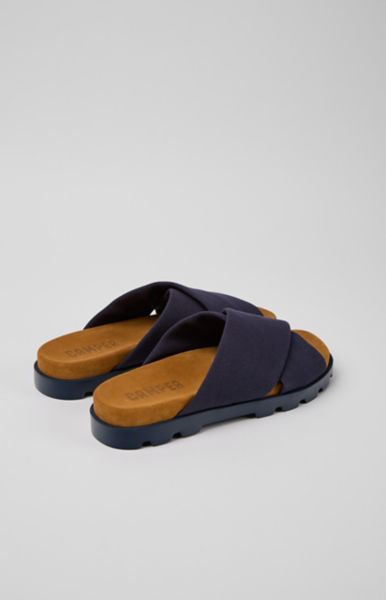 Camper Brutus Lightweight X Strap Sandal In Blue
