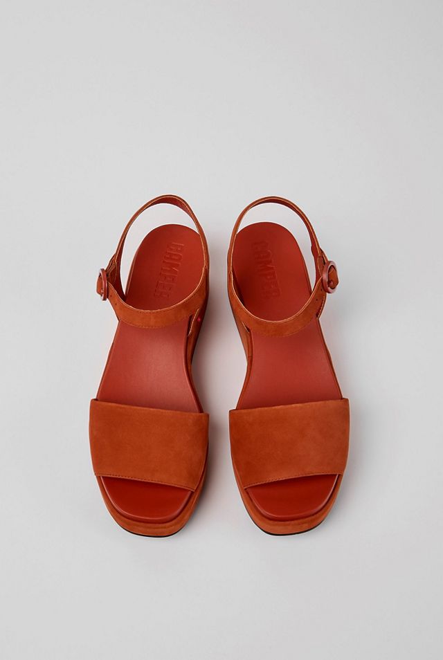 Camper Misia Nubuck Flatform Sandal #1