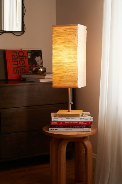 Urban Outfitters Mateo Lantern Table Lamp In Ivory