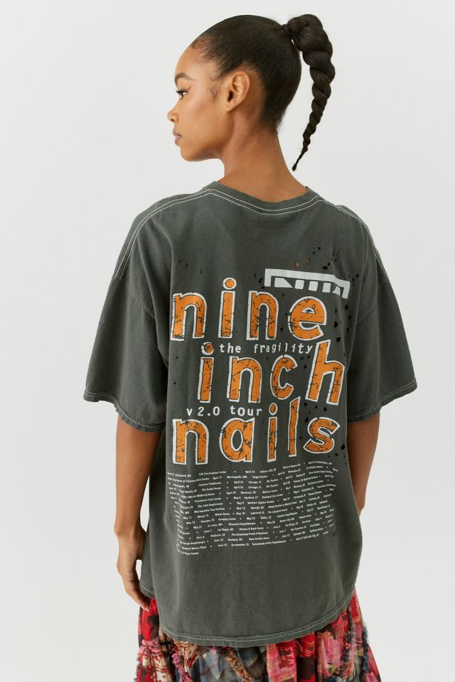 Nine Inch Nails The Fragility Tour Distressed T-Shirt Dress #1