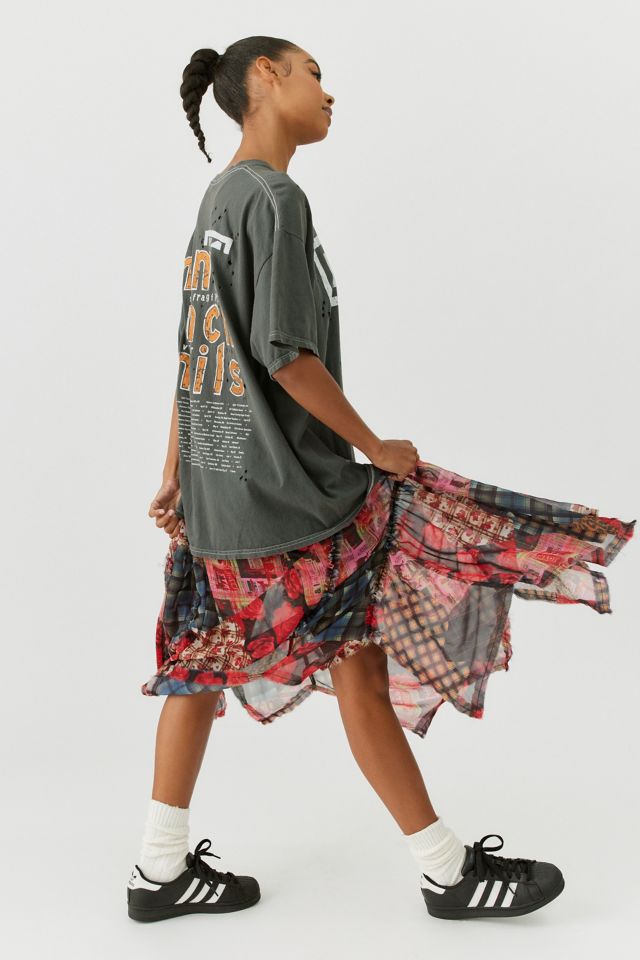 Nine Inch Nails The Fragility Tour Distressed T-Shirt Dress #3