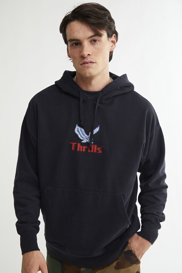 thrills grey hoodie
