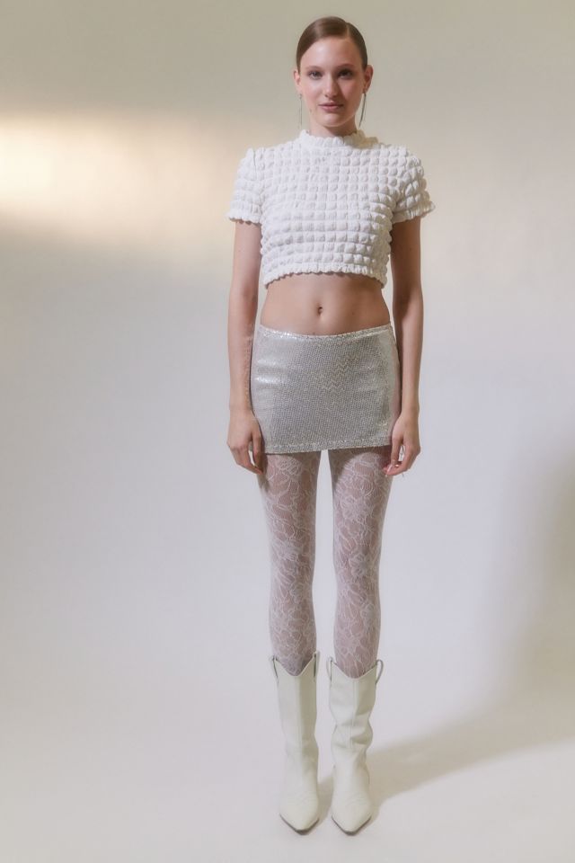 UO Paula Bubble Knit Mock Neck Top #2