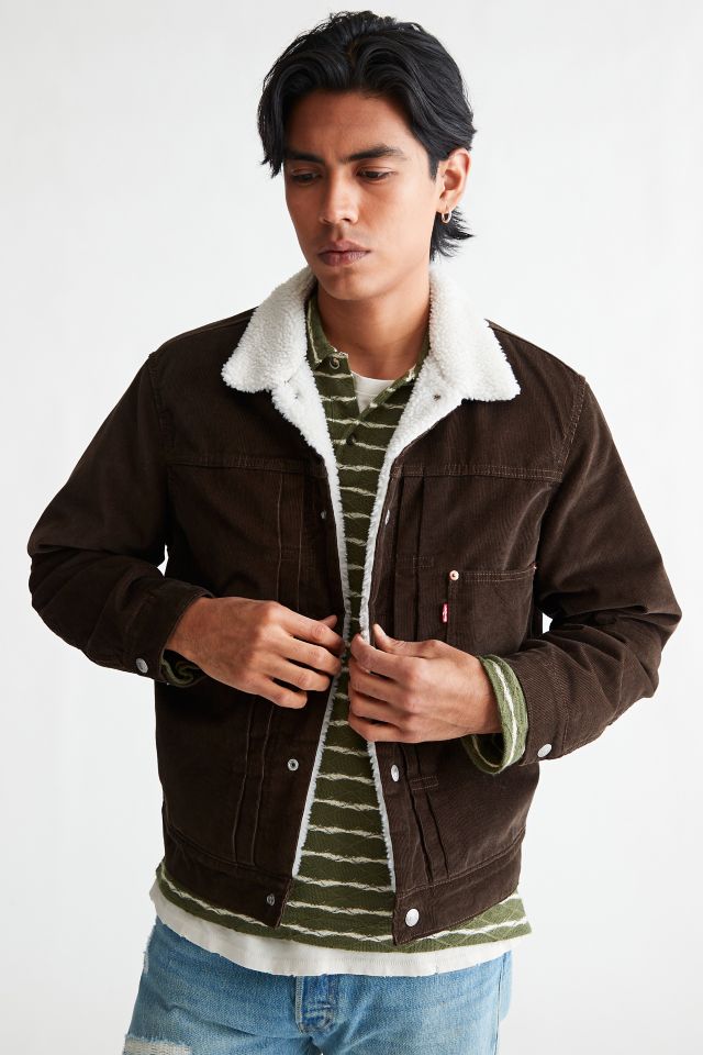 levis sherpa lined corduroy jacket