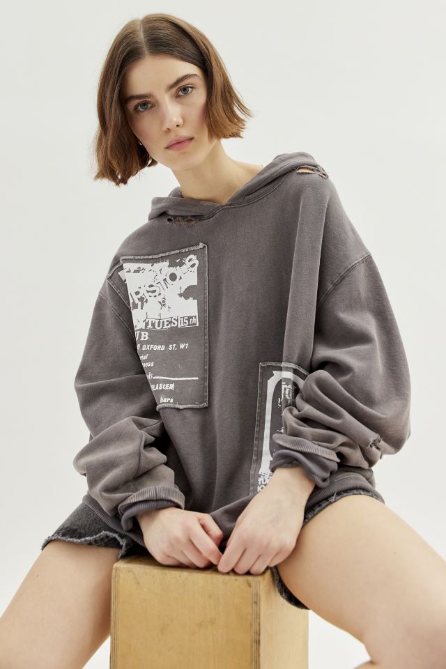 Sex Pistols Anarchy Oversized Hoodie Sweatshirt Urban Outfitters 8907