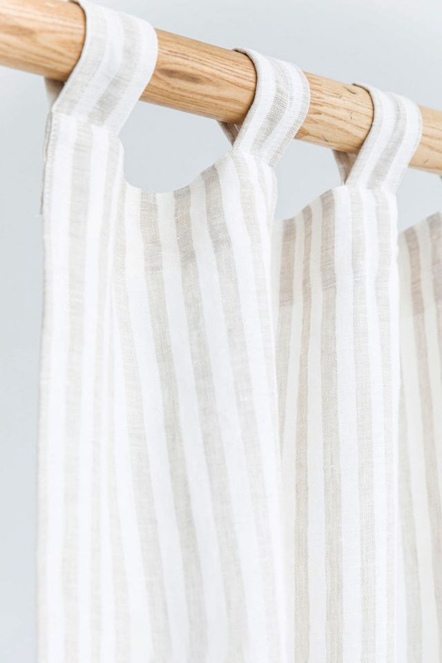MagicLinen Tab Top Linen Curtain Panel #1