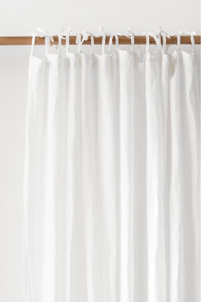 MagicLinen Tie Top Linen Curtain Panel | Urban Outfitters