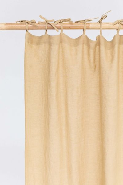 Magiclinen Tie Top Linen Curtain Panel