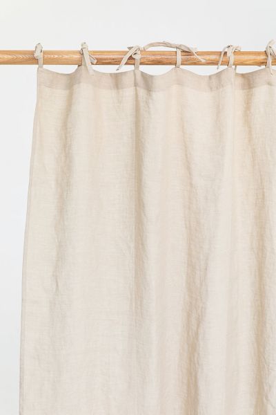 Magiclinen Tie Top Linen Curtain Panel