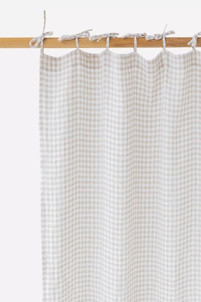 Magiclinen Tie Top Linen Curtain Panel