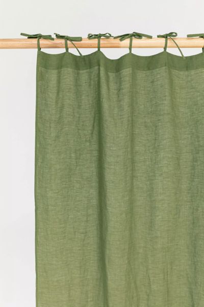 Magiclinen Tie Top Linen Curtain Panel