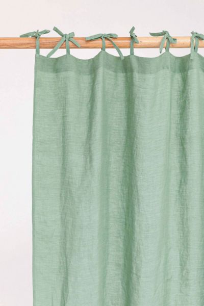 Magiclinen Tie Top Linen Curtain Panel