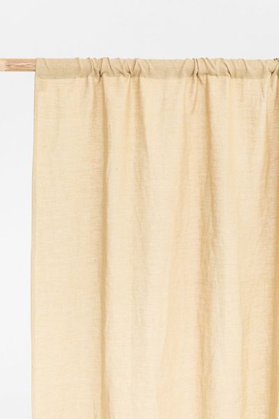 Magiclinen Rod Pocket Linen Curtain Panel