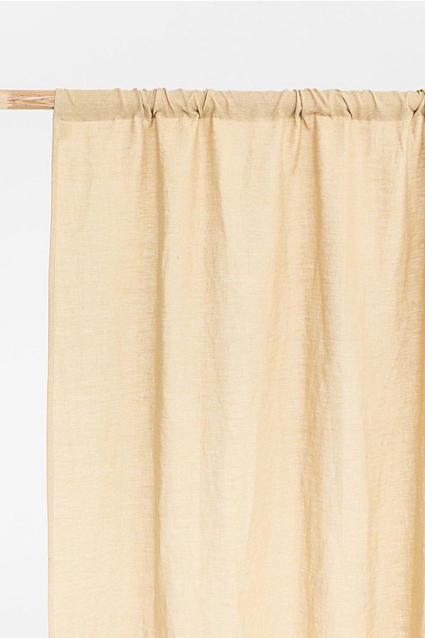 Magiclinen Rod Pocket Linen Curtain Panel