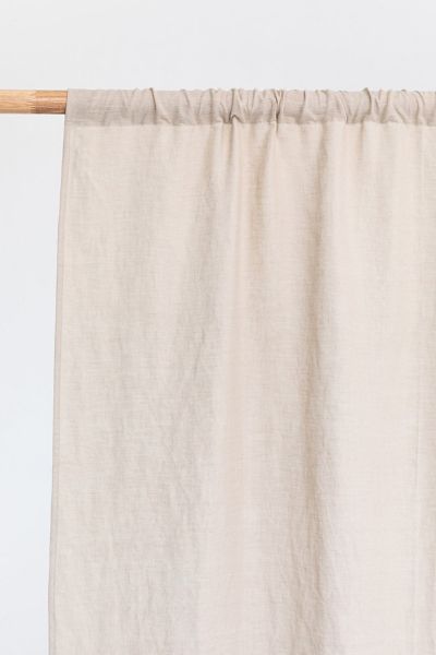 Magiclinen Rod Pocket Linen Curtain Panel