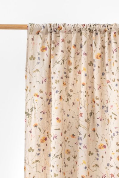 MagicLinen Rod Pocket Linen Curtain Panel