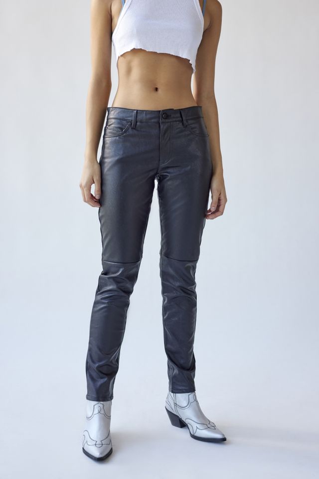 UO Dina Faux Leather Slim Pant #2
