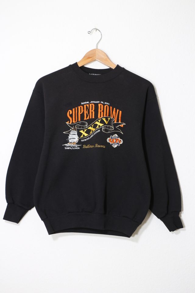 Vintage 2001 Super Bowl 35 Baltimore Ravens Crewneck Sweatshirt