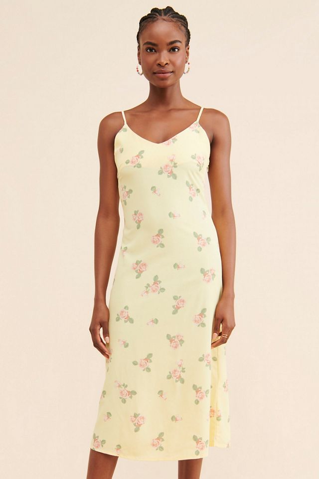 Glamorous Floral Slip Midi Dress Urban Outfitters