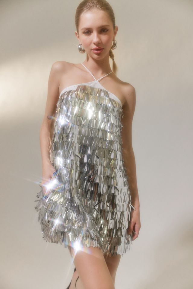 Glamorous Metallic Sequin Mini Dress Urban Outfitters