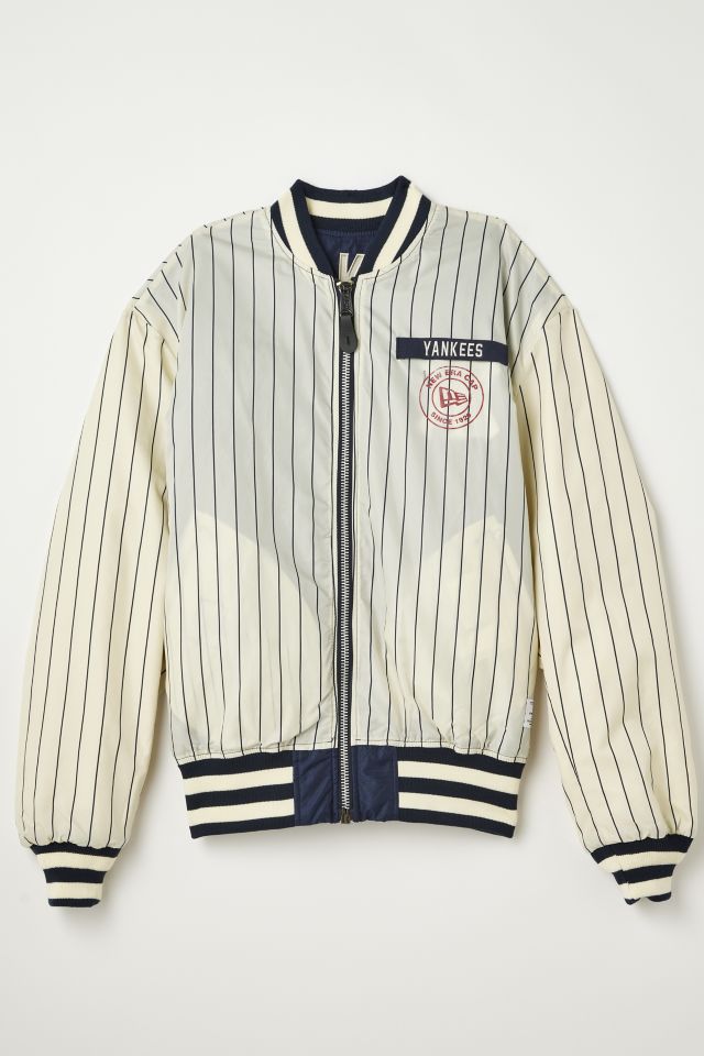 New Era New York Yankees Varsity Jacket Light Beige