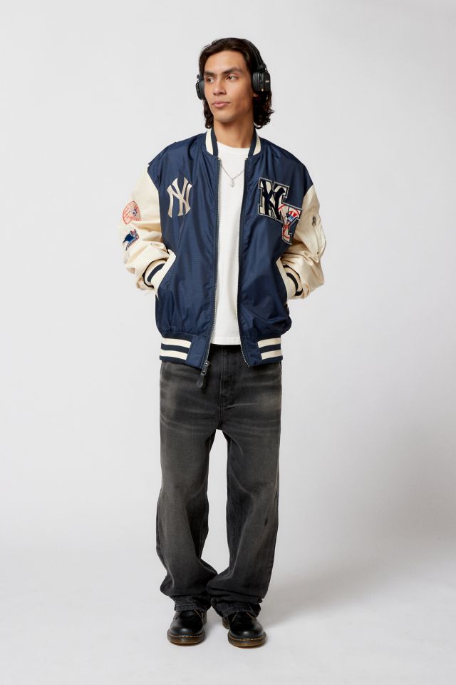 New York Yankees MLB Lifestyle Navy Varsity Jacket