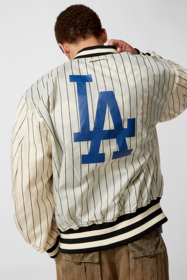 NEW ERA X ALPHA INDUSTRIES BROOKLYN DODGERS REVERSIBLE BOMBER JACKET –  SHIPPING DEPT