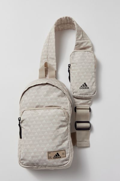 Adidas Originals Essentials 2 Sling Crossbody Bag In Wonder Beige + Black