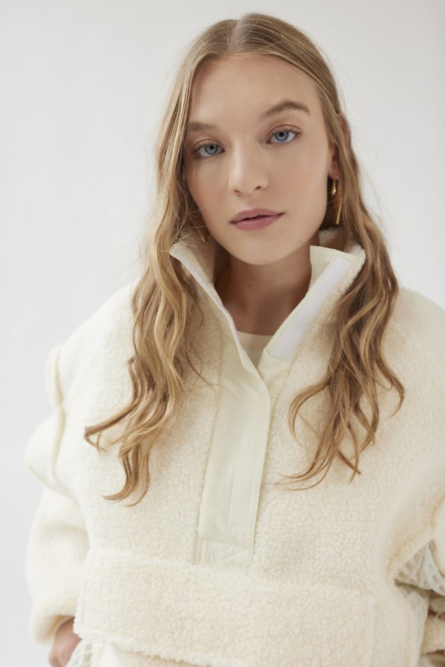 BDG Kas Sherpa Pieced Sweatshirt | Urban Outfitters